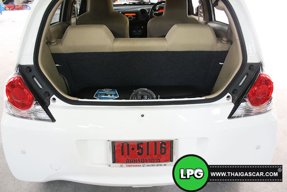 brio โชว์ถังแก๊ส LPG ซะหน่อย