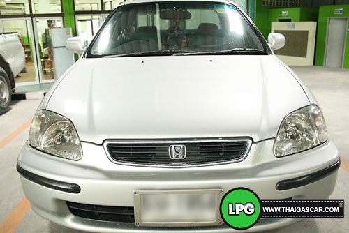 civic ตาโต ติดแก๊ส
