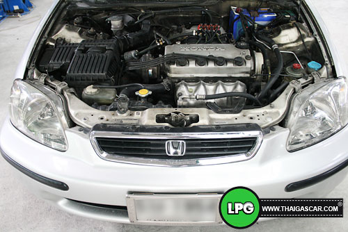 civic ตาโต ติดแก๊ส