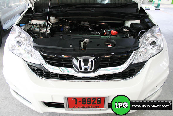 honda crv g3 ห้องเครื่อง ติดแก๊สแล้ว