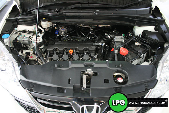 honda crv g3 ห้องเครื่อง ติดแก๊สแล้ว 2