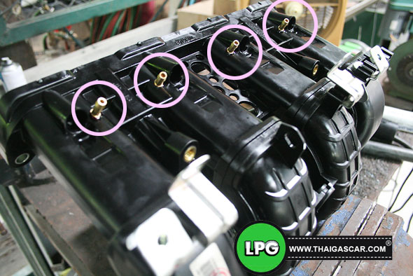 mitsubishi laner ex ฝังหัวฉีดแก๊ส 3