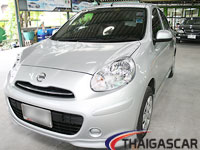 nissan march ติดแก๊ส