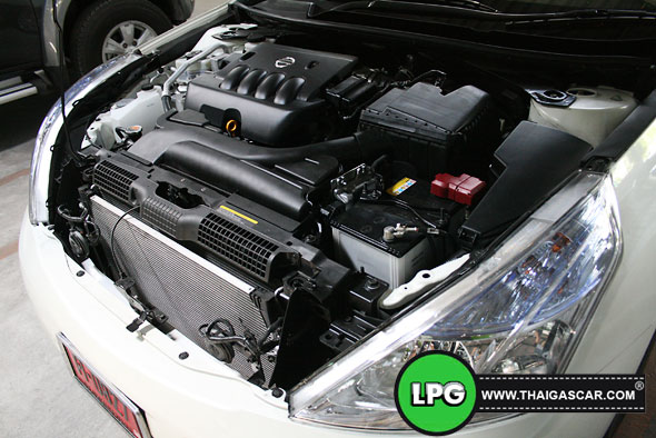 nissan new teana ห้องเครื่องหลังติดตั้งเสร็จ 2